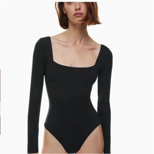 Aritzia Babaton Contour Squareneck Bodysuit - Black